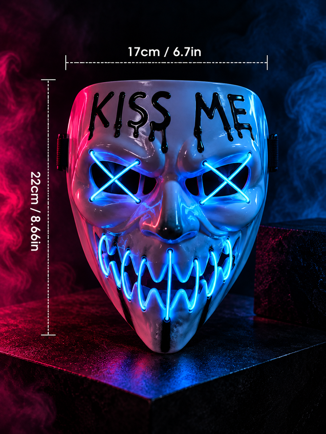 Kiss Me After Dark – LED Halloween Mask