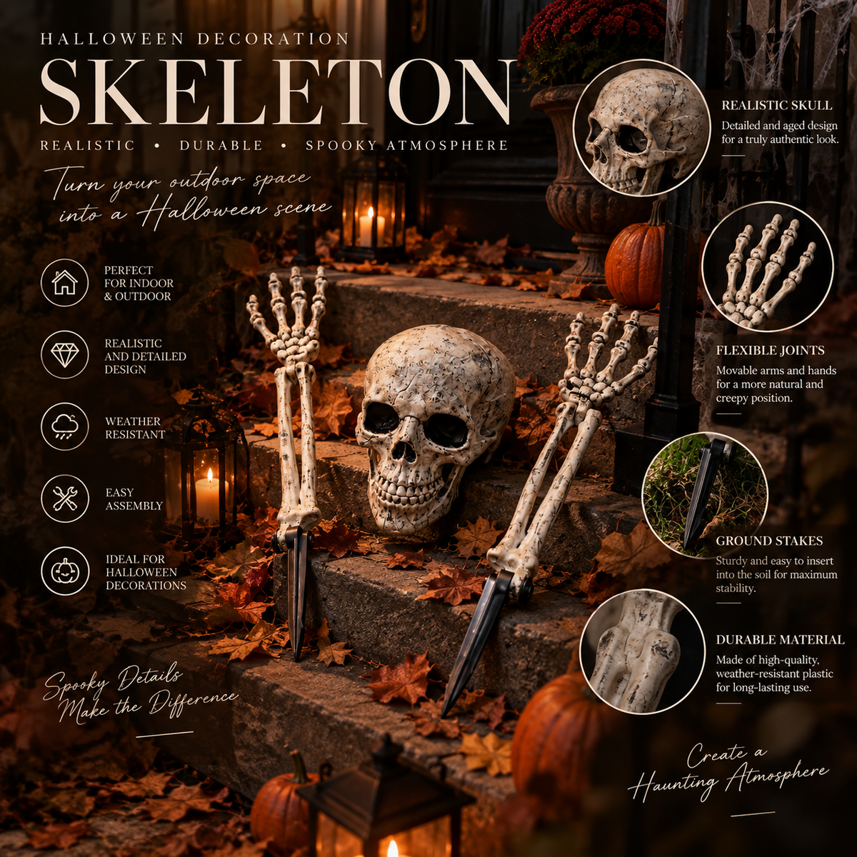 Groundbreaker Skeleton – Halloween Garden Decoration