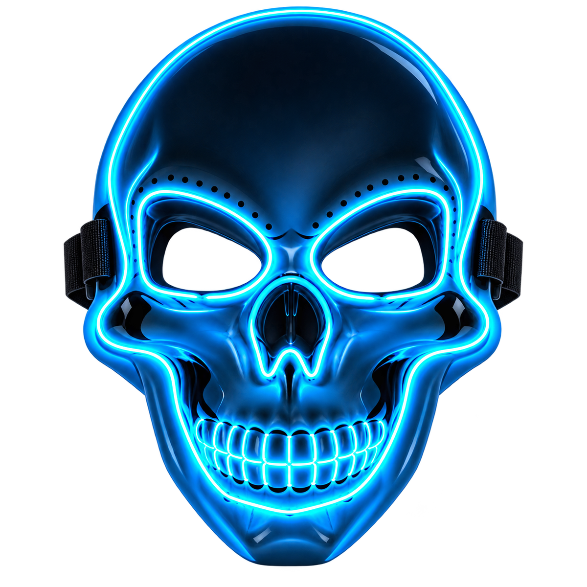 Electric Skull – Neon LED Halloween Mask