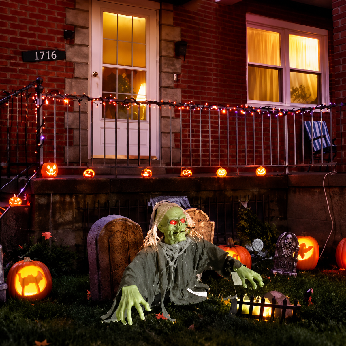Halloween Zombie Lawn Stakes Outdoor Decoration