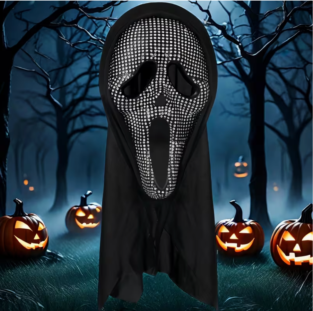 Midnight Scream – Rhinestone Horror Mask