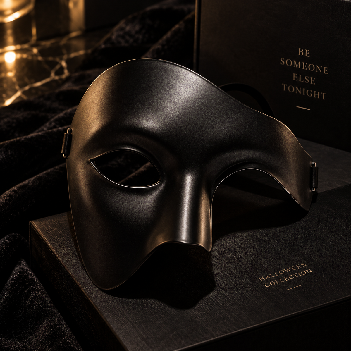 The Phantom – Black Masquerade Mask