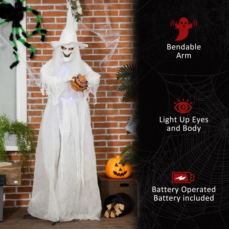 Halloween White Witch Decoration