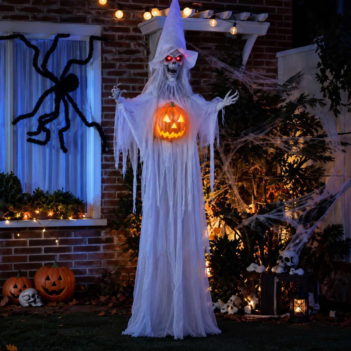 Halloween White Witch Decoration