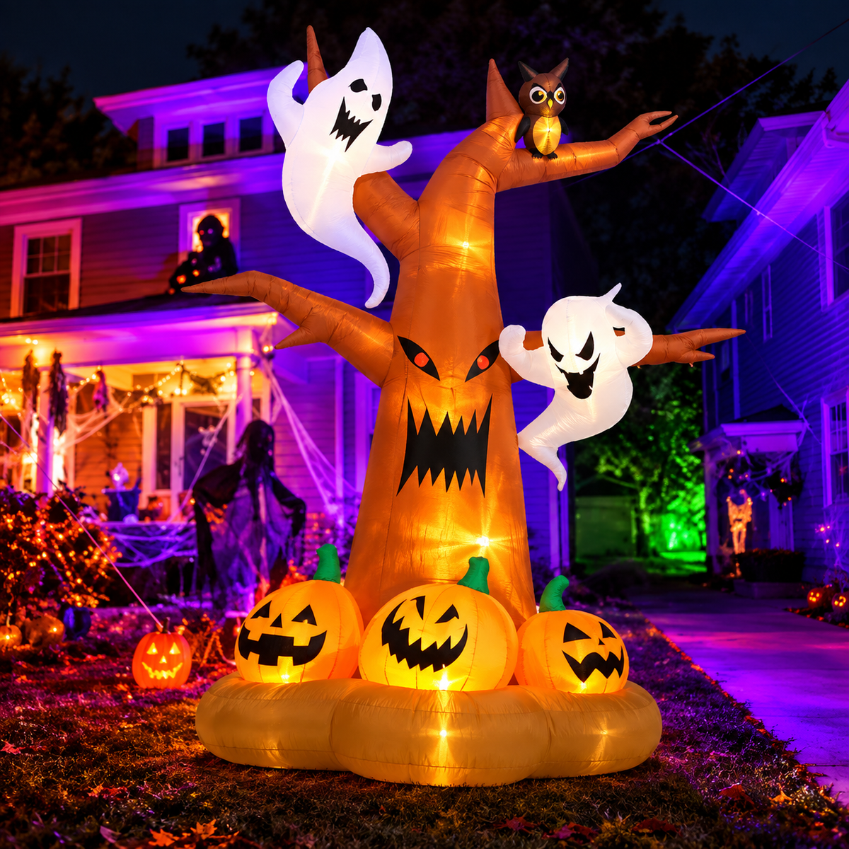 Haunted Tree Inflatable Halloween Decoration - 240cm