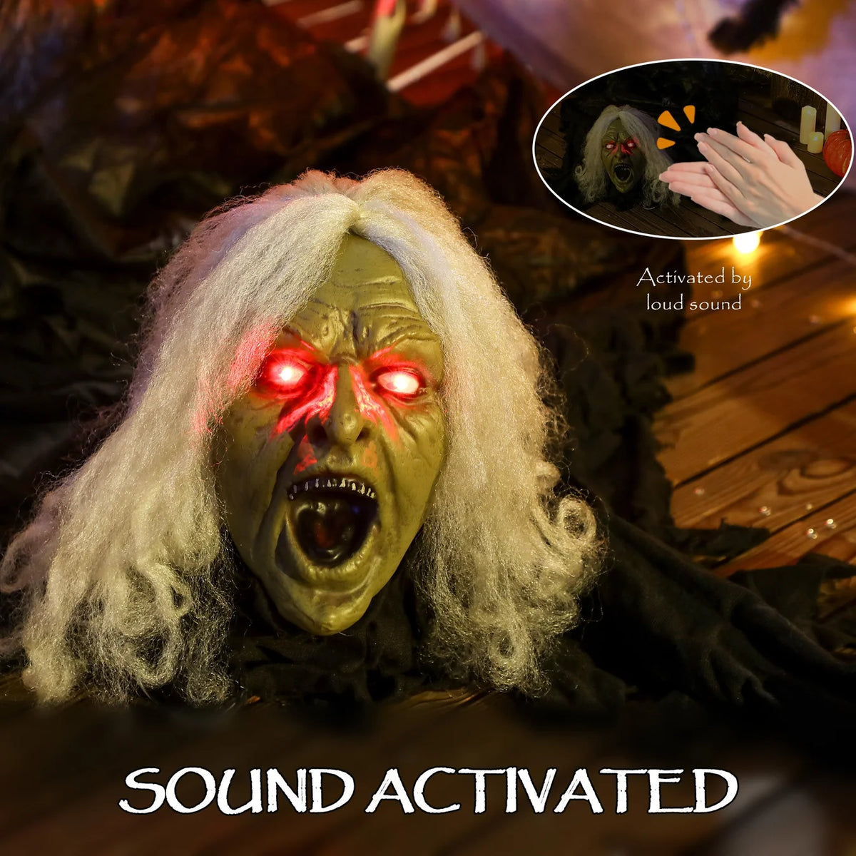 Animated Crawling Zombie Halloween Decoration