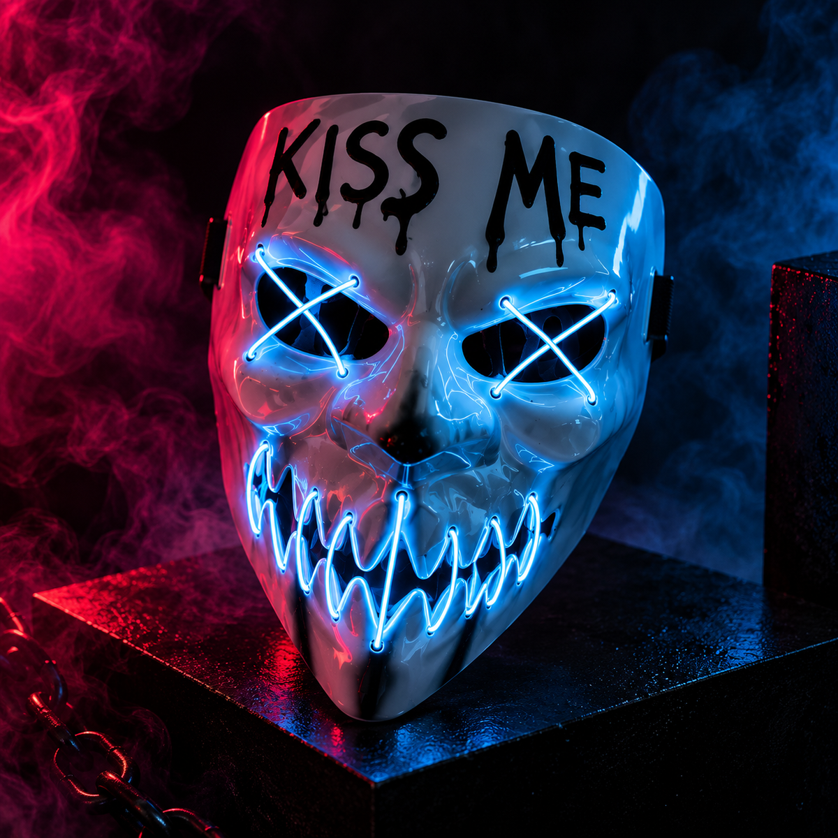 Kiss Me After Dark – LED Halloween Mask