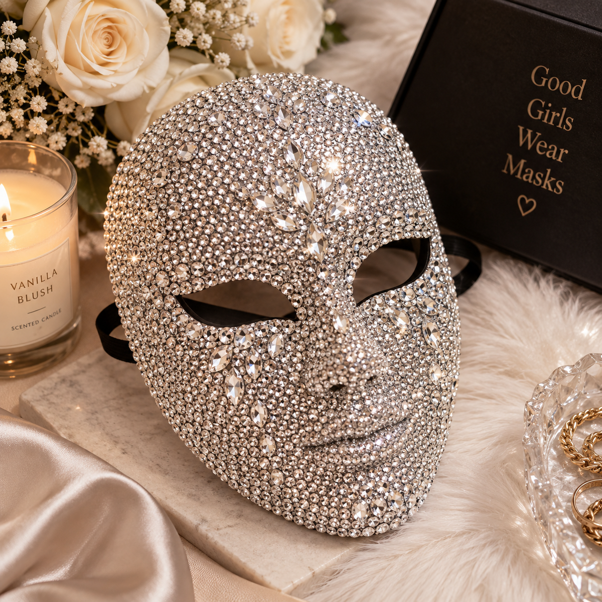 Crystal Face Mask – Rhinestone Edition