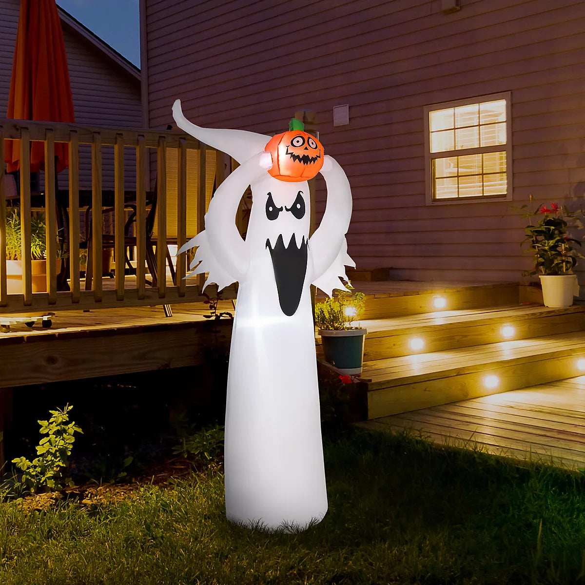 6FT Giant Ghost™ LED Halloween Decoration