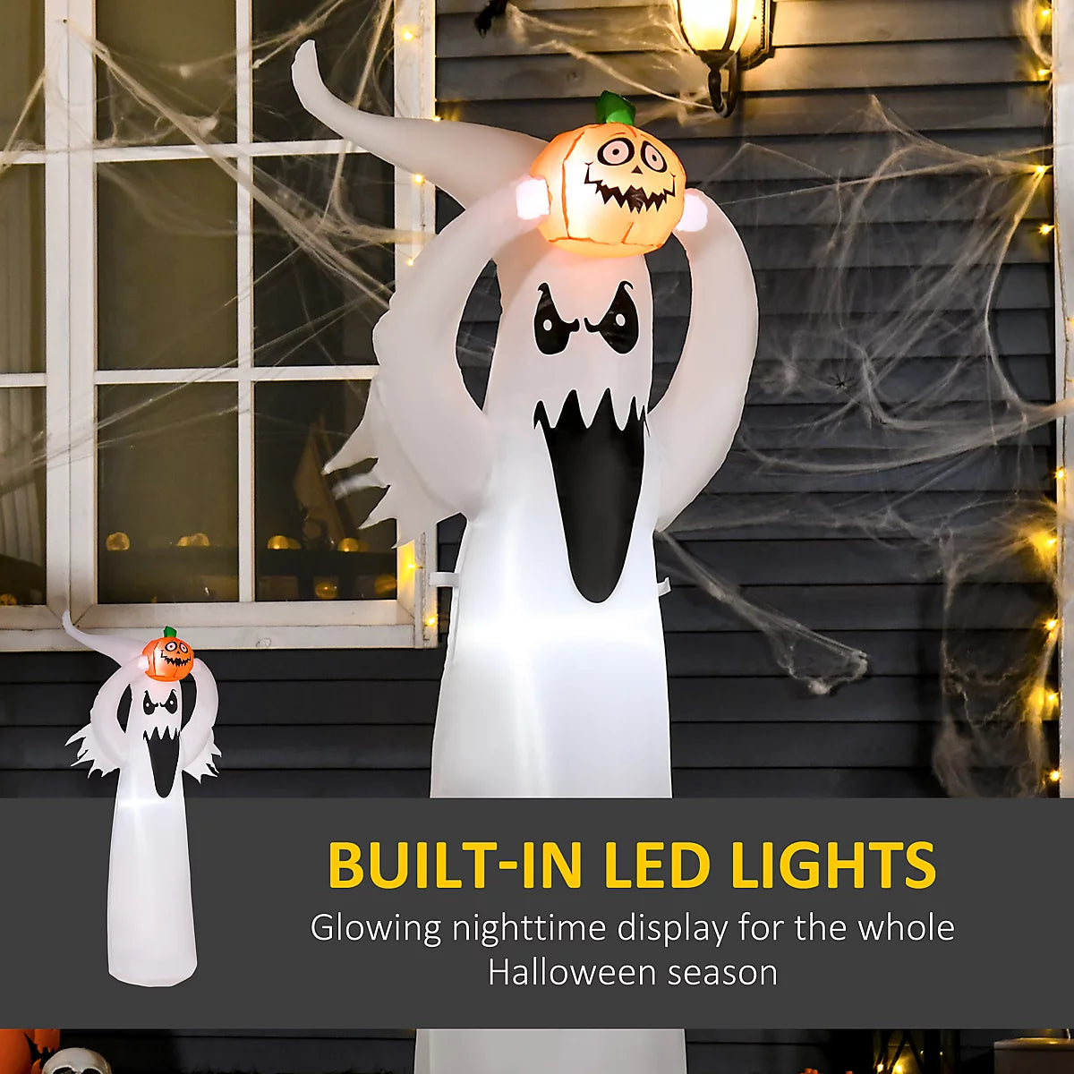 6FT Giant Ghost™ LED Halloween Decoration